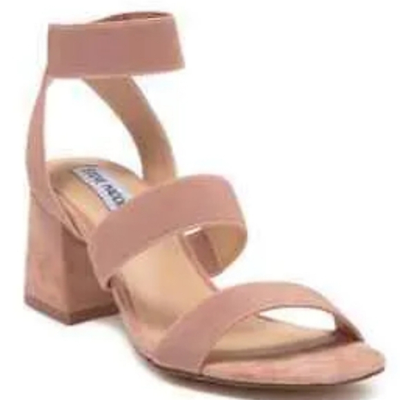 NEW Steve Madden Ingrid Pink Elastic Strap Sandal - Picture 1 of 7